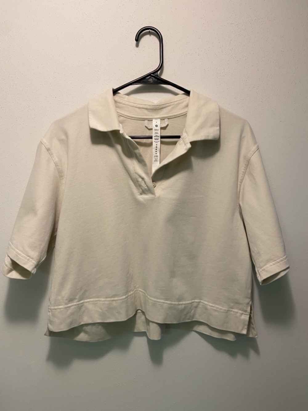 lululemon athletica Cream Polo Top